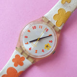 Vintage Swatch JUICY HOURS GE402 Ladies Watch | Floral Date Swatch