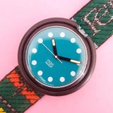 Vintage Pop Swatch BLACKTOP PWB152 Watch for Women | Fun 90s Swatch