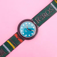 Vintage Pop Swatch BLACKTOP PWB152 Watch for Women | Fun 90s Swatch