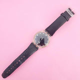 Vintage Swatch DARK BEAUTY SUJK128 Watch for Women | Elegant Swatch Watch