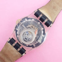 Vintage Swatch DARK BEAUTY SUJK128 Watch for Women | Elegant Swatch Watch