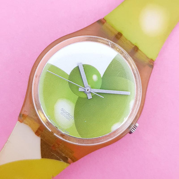 Vintage Swatch GREEN BALLOONS GG142 Watch for Women | 90s Retro Swatch