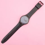 Vintage Swatch BLACK REBEL SUOB702 Watch for Women | Full Black Swatch