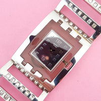 Vintage Swatch Irony Square BRILLIANT BANGLE SUBM103G Women's Watch | Swiss Quartz Watch