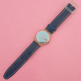 Swatch BLUE LACQUER GK713 Watch for Her | Vintage Swatch Gent