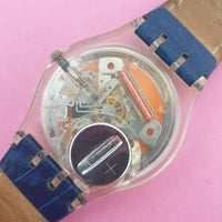 Swatch BLUE LACQUER GK713 Watch for Her | Vintage Swatch Gent