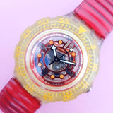 Swatch RED MARINE SDK114 Watch for Her | Vintage Swatch Scuba