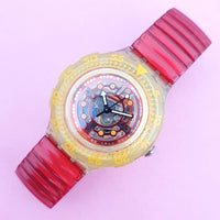 Swatch RED MARINE SDK114 Watch for Her | Vintage Swatch Scuba