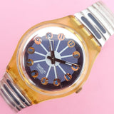 Swatch BLUE SEGMENT GK148 Watch for Her | Vintage Swatch Gent