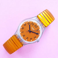 Swatch VIRTUAL ORANGE GK239 Women's Watch | Swiss Quartz Watch