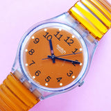Swatch VIRTUAL ORANGE GK239 Women's Watch | Swiss Quartz Watch