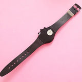 Swatch Chrono MOON SHADOW SCB110 Women's Watch | 90s Full Black Swatch