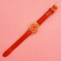 Swatch Lady GLOSS LK155 Women's Watch | Full Red Swiss Watch