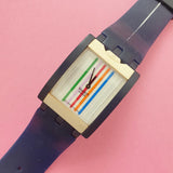 Vintage Swatch LUCKY STRIPES SUFW100 Watch for Her | Swatch Turnover