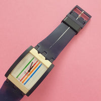 Vintage Swatch LUCKY STRIPES SUFW100 Watch for Her | Swatch Turnover