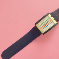 Vintage Swatch LUCKY STRIPES SUFW100 Watch for Her | Swatch Turnover