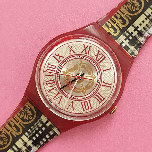 Vintage Swatch MR WATSON GR128 Watch for Her | Retro Swatch Watch 