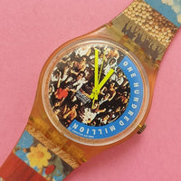 Vintage Swatch THE PEOPLE GZ126 Watch for Her | Cool 90s Swatch Watch