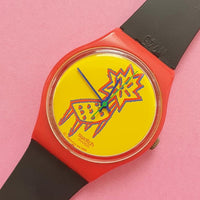 Vintage Swatch DOTCHAIR GR115 Watch for Her | Cool 90s Swatch Watch