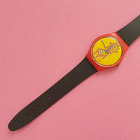 Vintage Swatch DOTCHAIR GR115 Watch for Her | Cool 90s Swatch Watch