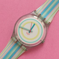 Vintage Swatch MEETING THE PARALLELS GL112 Watch for Her | Retro Swatch Watch