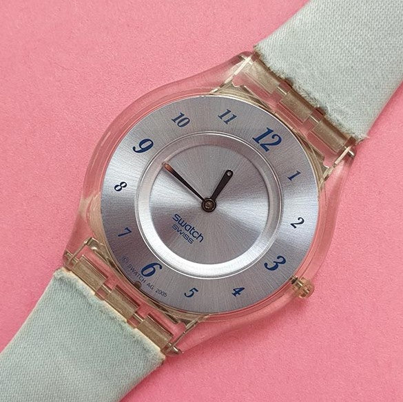 Vintage Swatch Skin HYDROPHILIC SFK269 Watch for Her | Slim Swatch Watch