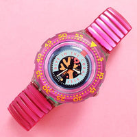 Vintage Swatch Scuba 200 CHERRY DROPS SDG102 Watch for Women | Swatch WR200 Watch