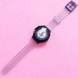 Vintage Swatch Scuba 200 BLUE SQUIGGLE SDB118 Watch for Women | RARE Scuba Swatch