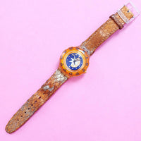 Vintage Swatch Scuba 200 GOLDEN ISLAND SDK112 Watch for Women | 90s Scuba Swatch