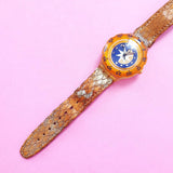 Vintage Swatch Scuba 200 GOLDEN ISLAND SDK112 Watch for Women | 90s Scuba Swatch