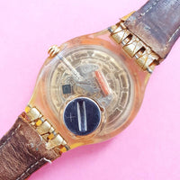 Vintage Swatch Scuba 200 GOLDEN ISLAND SDK112 Watch for Women | 90s Scuba Swatch