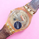 Vintage Swatch Scuba 200 GOLDEN ISLAND SDK112 Watch for Women | 90s Scuba Swatch