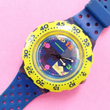 Vintage Swatch Scuba 200 OVER THE WAVE SDN105 Watch for Women | 90s Scuba Swatch