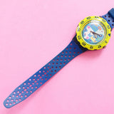 Vintage Swatch Scuba 200 OVER THE WAVE SDN105 Watch for Women | 90s Scuba Swatch