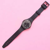 Vintage Swatch NERO GB722 Women's Watch | 90s Classic Day & Date Swatch
