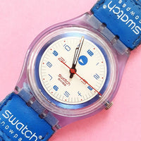 Vintage Swatch POWDER SNOW SKN107 Women's Watch | Swiss Quartz