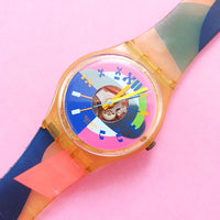Vintage Swatch BEACH VOLLEY GK153 Women's Watch | Colorful Swatch