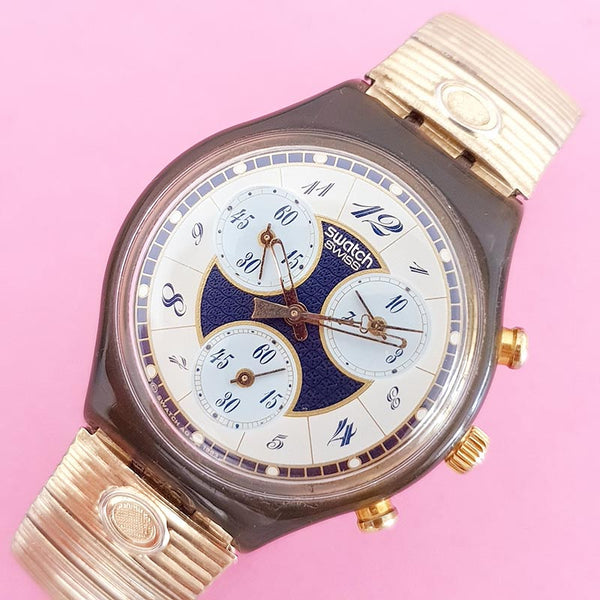 Vintage Swatch Chrono VOLUPTEÁ SCM104 Women's Watch | Elegant 90s Swatch
