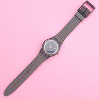 Vintage Swatch SILVER CIRCLE GA105 Watch for Her | Rare 80s Swatch