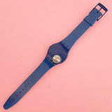 Vintage Swatch UP-WIND GN230 Watch for Her | Classic Blue Swatch