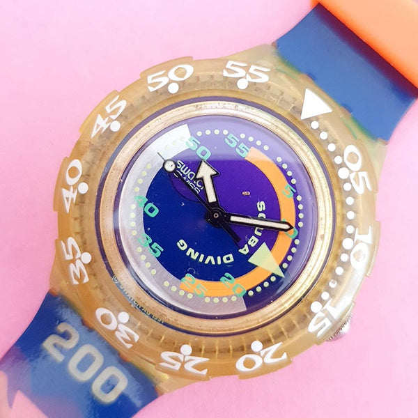 Vintage Swatch Scuba COMING TIDE SDJ100 Watch for Her | Retro Swatch Scuba