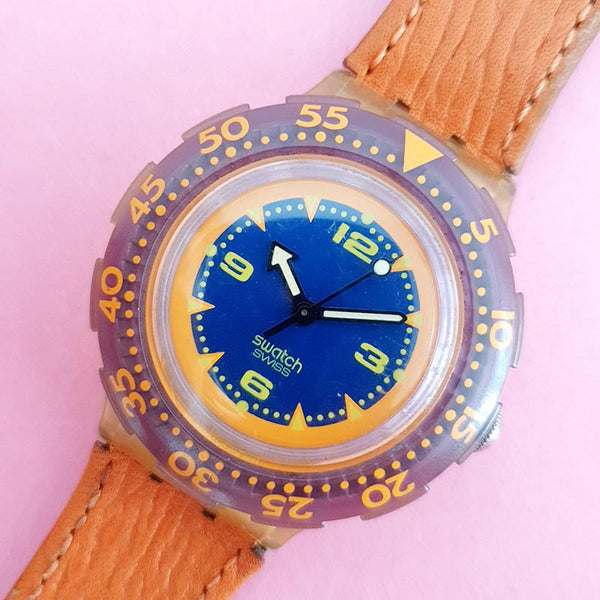 Vintage Swatch Scuba RED ISLAND SDK106 Watch for Her | 90s Scuba Swatch