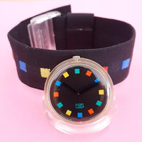 Vintage Swatch Pop SQUARE PARADE PWK171 Watch for Women | 90s Retro Swatch