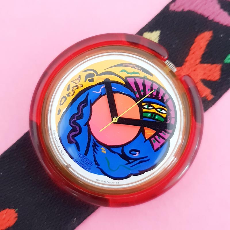 Vintage Swatch Pop COLOR STORY PWK132 Watch for Women | 90s Pop