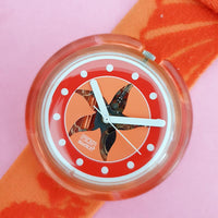 Vintage Pop Swatch RASPBERRY PWK178 Watch for Women | Cool 90s Swatch