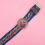 Vintage Swatch Pop POINT WAVES PWR109 Watch for Women | 90s Colorful Swatch