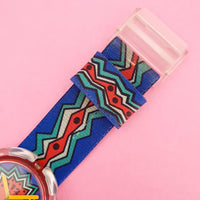 Vintage Swatch Pop POINT WAVES PWR109 Watch for Women | 90s Colorful Swatch