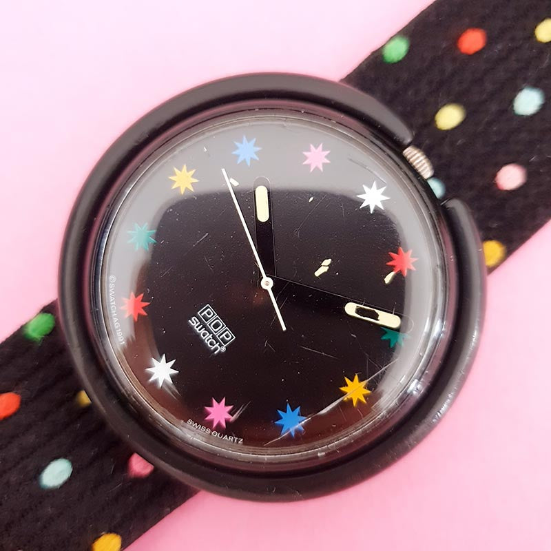 Vintage Pop Swatch Star Parade PWB168 Watch for Women 90s Pop Swatch