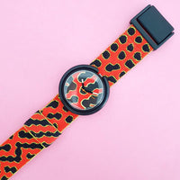 Vintage Pop Swatch Trifoli PWBB104 Watch for Women | Leopard Print Swatch