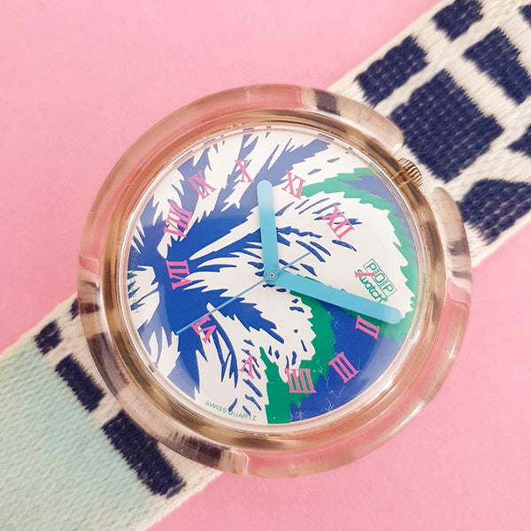 Vintage Pop Swatch COCONUT PWK158 Watch for Women | Palm Tree Swatch